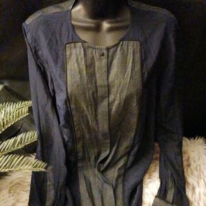 J. Crew silk colorblock blouse sz 8